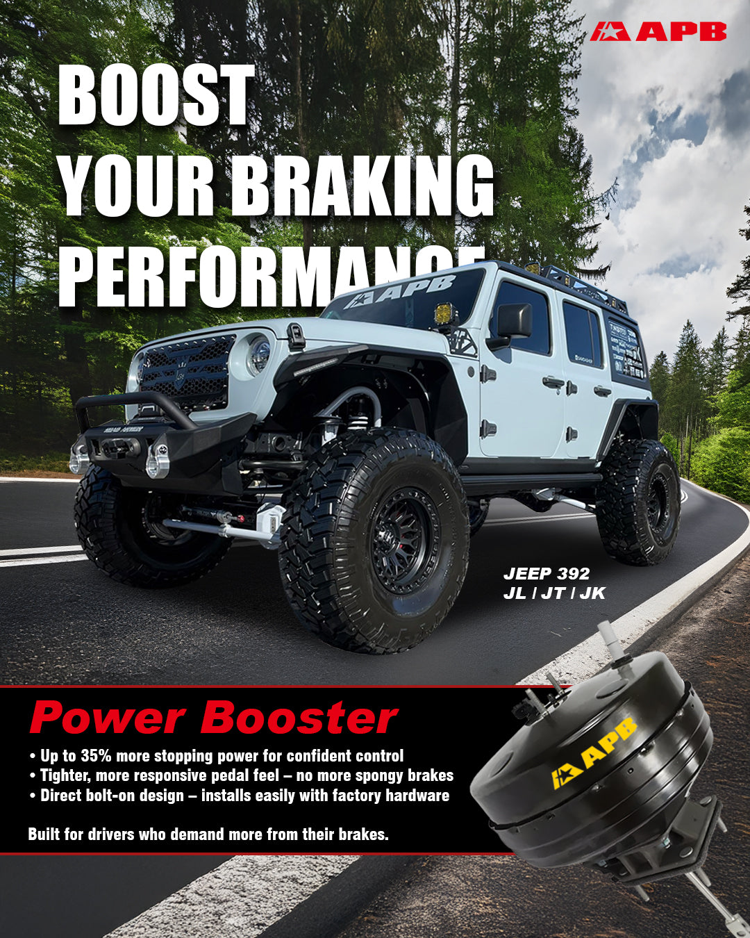 APB Upgraded Power Booster Jeep JK/JL/JT/392 (FREE SHIPPING